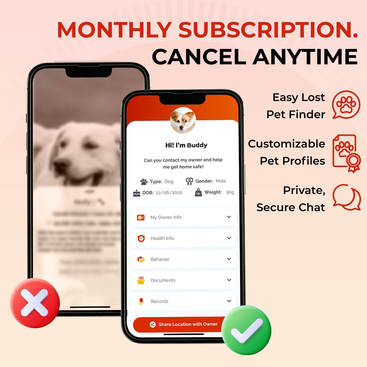 FindZ Smart QR Pet Tag