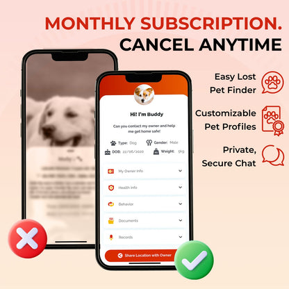FindZ Smart QR Pet Tag